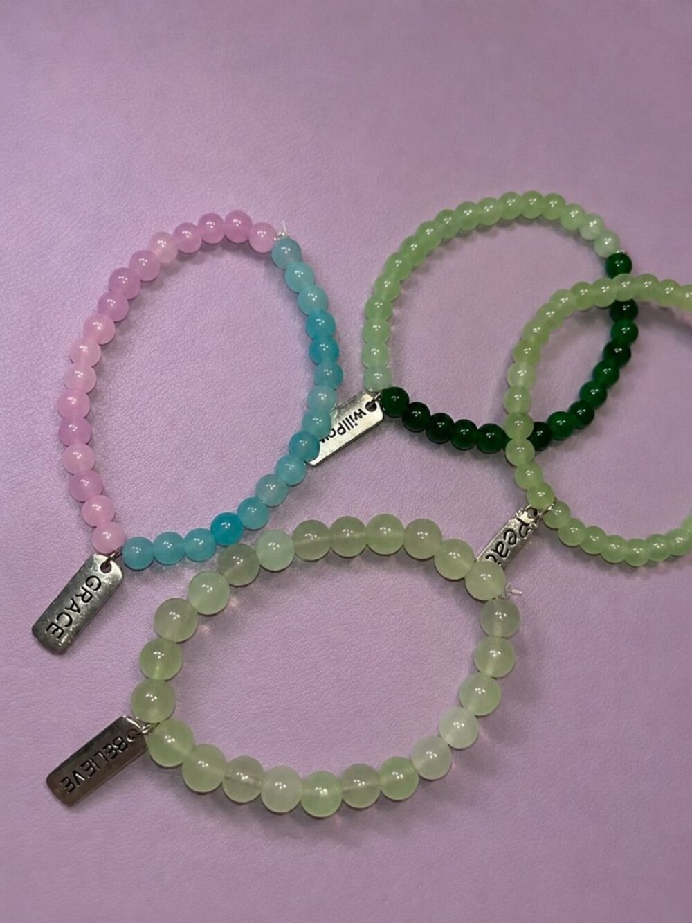 Words of Affirmations Handcrafted Bracelets by me- Pick one